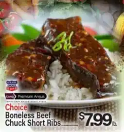 Angelo Caputo's Fresh Market Iowa Premium Angus Choice Boneless Beef Chuck Short Ribs offer