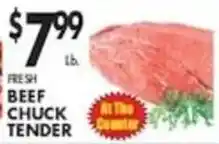 Pioneer Supermarkets Fresh Beef Chuck Tender offer