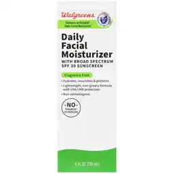 Walgreens Daily Facial Moisturizer with Broad Spectrum SPF 30 Sunscreen Fragrance Free offer
