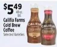 Pioneer Supermarkets Califia Farms Cold Brew Coffee offer