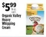 Pioneer Supermarkets Organic Valley Heavy Whipping Cream offer