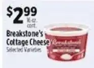 Pioneer Supermarkets Breakstone's Cottage Cheese offer