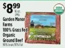Pioneer Supermarkets Garden Manor Farms Organic Ground Beef offer