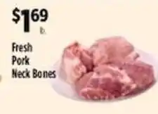 Pioneer Supermarkets Fresh Pork Neck Bones offer