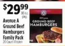 Pioneer Supermarkets Avenue A Ground Beef Hamburgers offer