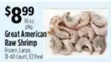 Pioneer Supermarkets Great American Raw Shrimp offer