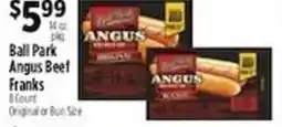 Pioneer Supermarkets Ball Park Angus Beef Franks offer