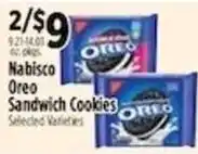 Pioneer Supermarkets Nabisco Oreo Sandwich Cookies offer