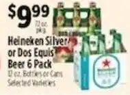 Pioneer Supermarkets Heineken Silver or Dos Equis Beer offer