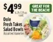 Pioneer Supermarkets Dole fresh takes salad bowls offer