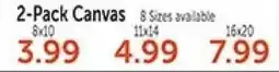 Hobby Lobby 2-Pack Canvas offer