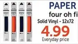 Hobby Lobby PAPER four oh fi Solid Vinyl offer