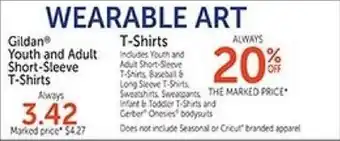Hobby Lobby Gildan Youth and Adult Short-Sleeve T-Shirts offer