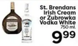 Rich's Fresh Market St. Brendans Irish Cream or Zubrowka Vodka White offer