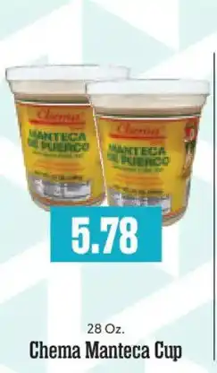 Market Basket Chema Manteca Cup offer