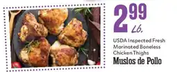 Market Basket Usda Inspected Fresh Marinated Boneless Chicken Thighs offer
