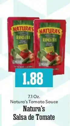 Market Basket Natura's Tomato Sauce offer