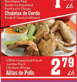 Market Basket Northern Fed Bone-In Assorted Pork Loin Chops offer