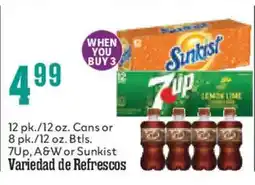 Market Basket 7up, A&W or Sunkist Variety of Soft Drinks offer