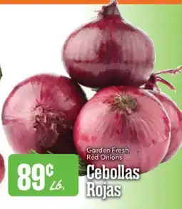 Market Basket Garden Fresh Red Onions offer
