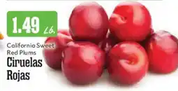 Market Basket California Sweet Red Plums offer