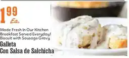 Market Basket Galleta Con Salsa de Salchicha offer