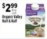 Pioneer Supermarkets Organic Valley Half & Half offer