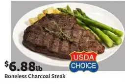 Fareway USDA Choice Boneless Charcoal Steak offer