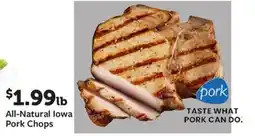Fareway All-Natural Iowa Pork Chops offer