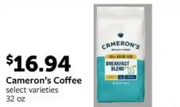 Fareway Cameron's Coffee offer