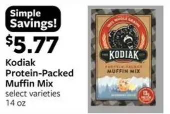 Fareway Kodiak Protein-Packed Muffin Mix offer