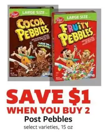 Fareway Post Pebbles offer