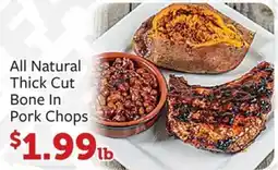 Fareway All Natural Thick Cut Bone In Pork Chops offer
