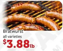Fareway Bratwurst all varieties offer