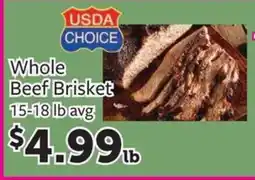 Fareway Usda choice whole beef brisket offer