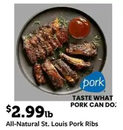 Fareway All-Natural St. Louis Pork Ribs offer