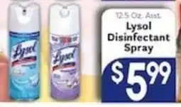 Caledonia Marketplace Lysol Disinfectant Spray offer