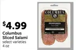 Fareway Columbus Sliced Salami offer