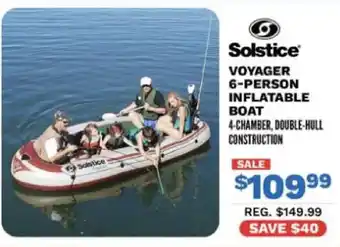 Solstice voyager 6-person inflatable boat