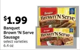 Fareway Banquet Brown 'N Serve Sausage offer