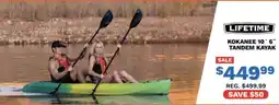 Big 5 Lifetime Kokanee 10' 6" Tandem Kayak offer