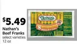 Fareway Nathan's Beef Franks offer