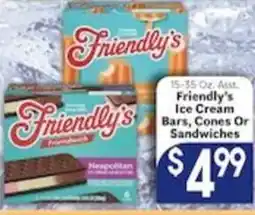Caledonia Marketplace Friendly's ice cream bars, cones or sandwiches offer