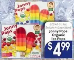 Caledonia Marketplace Jonny Pops Organic Ice Pops offer