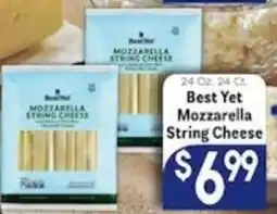 Caledonia Marketplace Best Yet Mozzarella String Cheese offer