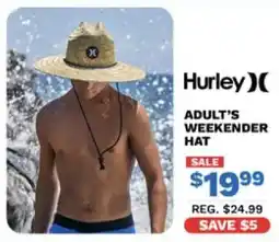 Big 5 Hurley adult's weekender hat offer