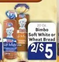 Caledonia Marketplace Bimbo Soft White or Wheat Bread offer