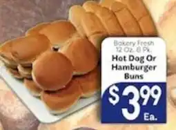 Caledonia Marketplace Bakery Fresh Hot Dog Or Hamburger Buns offer