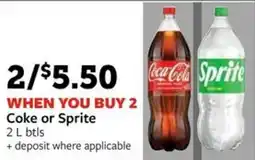 Fareway Coke or Sprite offer