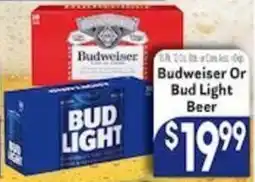 Caledonia Marketplace Budweiser Or Bud Light Beer offer